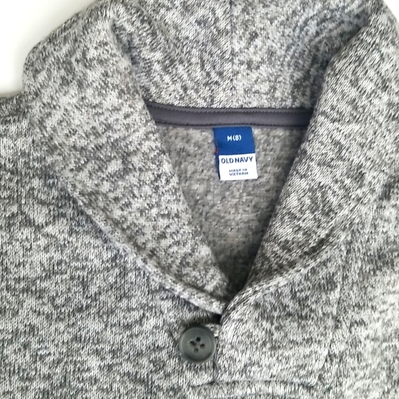 Like new! Old navy, gray cardigan for big  boy, size M (8); - Picture 2 of 5